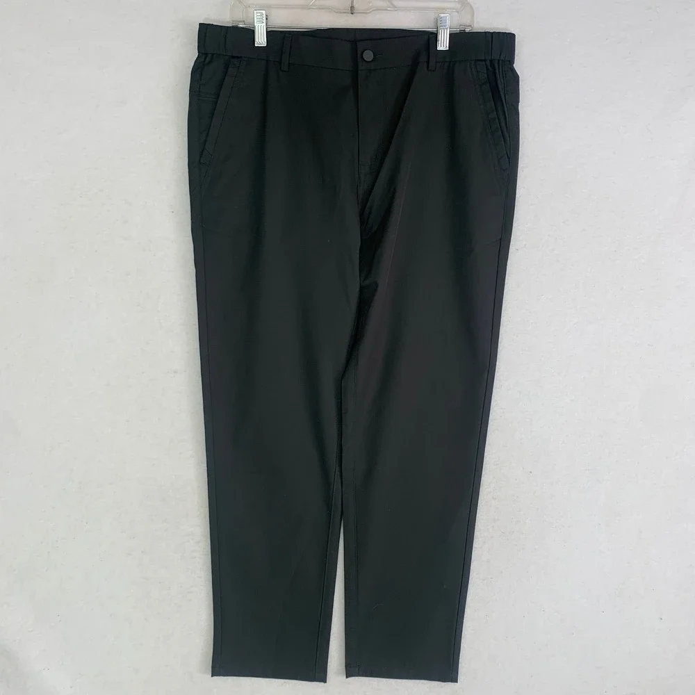 Jack Archer Jetsetter Tech Pants 35x28 Dark Green Slim Fit Travel Chino